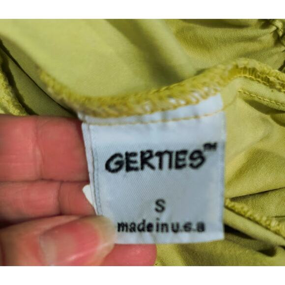 Gerties Wide Leg, Elastic Comfort Waist Pants with Pockets, Light Green, Sz S - Picture 4 of 6